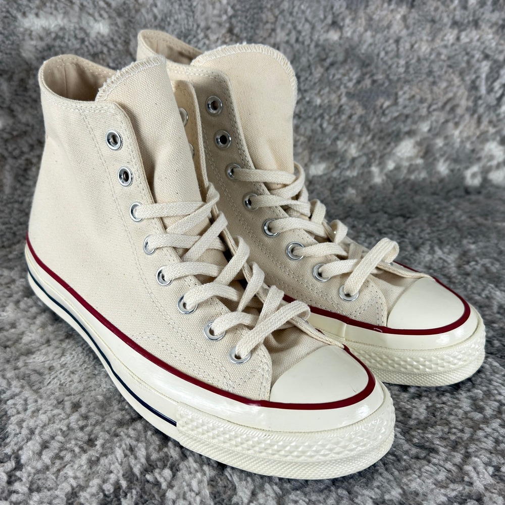 Converse Size 8.5 Chuck 70 High Top Canvas Sneakers Parchment High‎ Top Womens